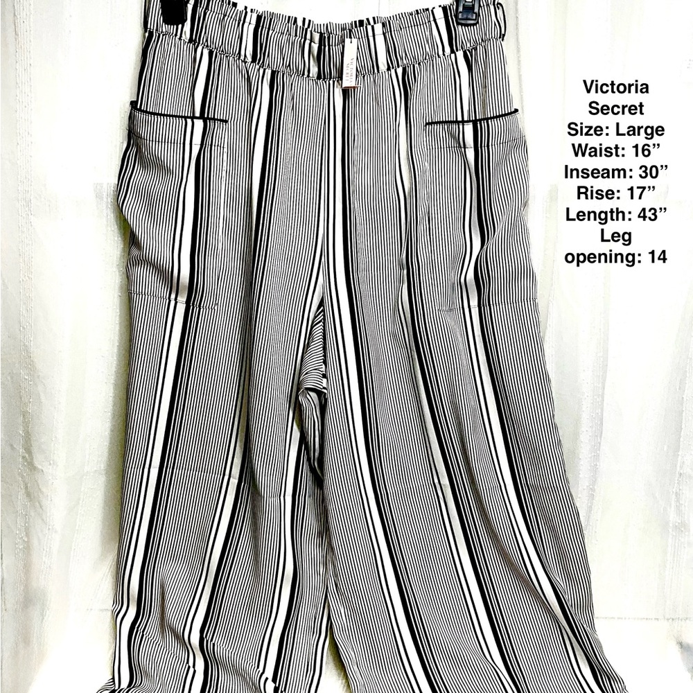 Victoria's Secret Monochrome Striped Trousers